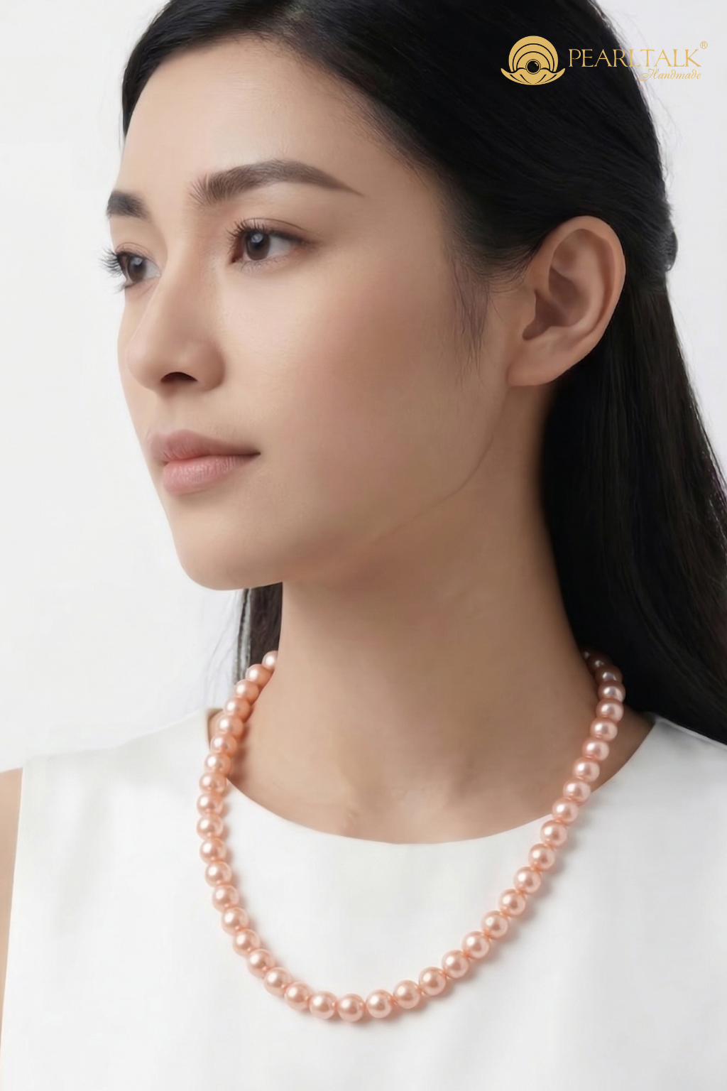 CHUỖI NGỌC TRAI LOVE TÍM 8.0MM